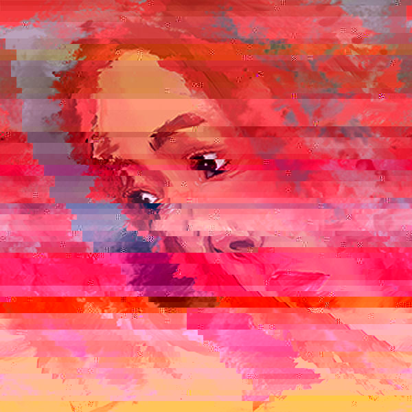 Glitch of a woman