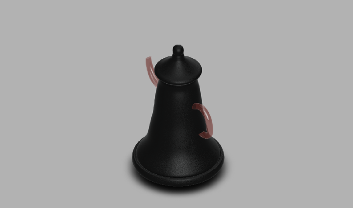 A 3D model of a teapot